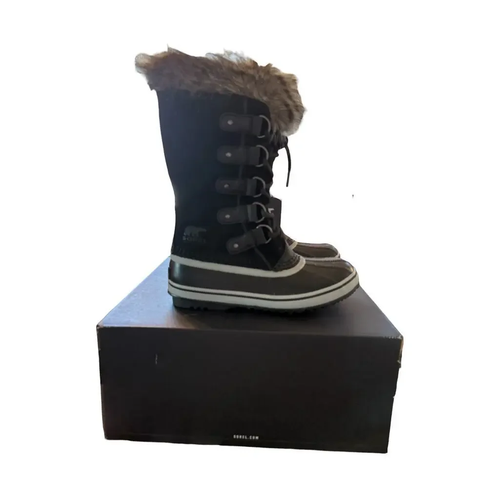 Sorel Women's Black Quarry Joan Of Arctic Waterproof Snow Boot Size 7